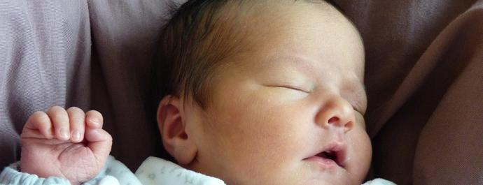 Illustration d'un bébé qui dort